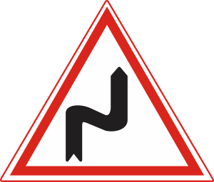 Double bend on the right side