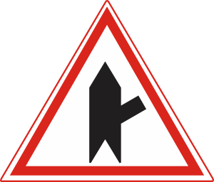 The road exits from right