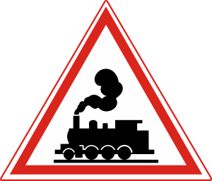Level crossing without gate
