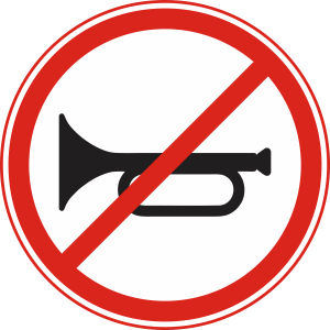 Horn Prohibited