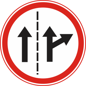 Lane control sign board
