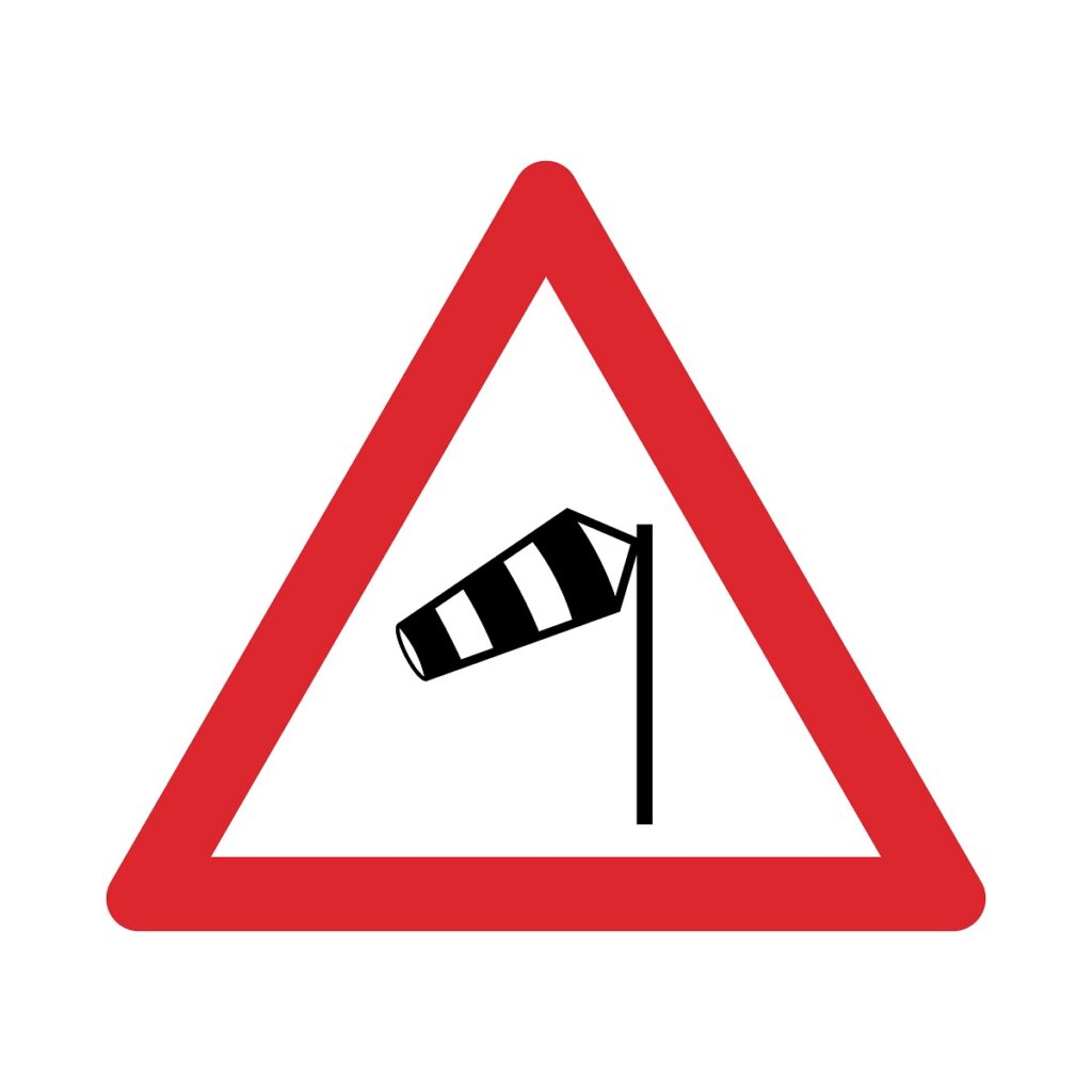 Strong cross wind